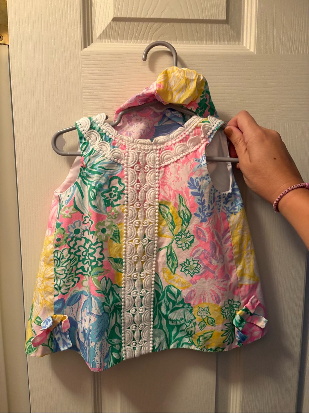 Lilly Pulitzer Girls' Floral Sleeveless Tank - Pink, Green, Yellow, Blue